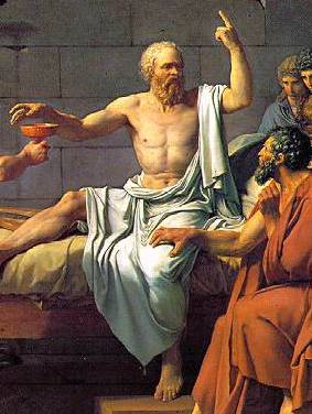 Socrates drinking the hemlock